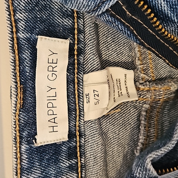 Happily Grey Denim Cutoff Shorts (27) - Picture 2 of 3